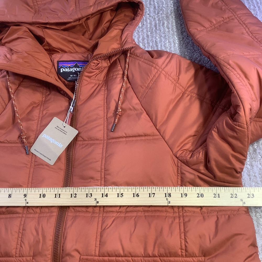 Patagonia Womens Lost Canyon Hoody Burnished Red Quilted Jacket‎ Size Medium NWT - Picture 13 of 15
